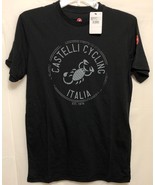 NWT Castelli Cycling Men&#39;s Black Shirt Size XS Scorpion Logo Short Sleeve - £27.60 GBP