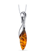 Sterling Silver Baltic Amber Pendant - €90,08 EUR