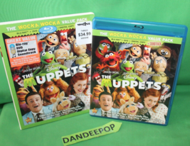 Disney The Muppets Blu Ray DVD Wocka Wocka Value Pack  Movie Set - £7.77 GBP