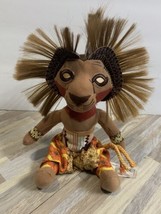 The Lion King Broadway Musical Plush Stuffed Animal Tribal Big Hair Souv... - $14.25