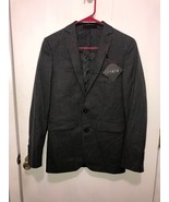 NWT 1670 Mens Sport Jacket Blazer 2 Button Polyester Blend Coat SZ 34R G... - $29.69