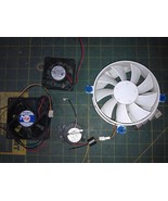 8BB62     FAN ASSORTMENT, 4 12VDC ROTARY FANS FROM COMPUTERS, 40MM X 210... - £13.86 GBP
