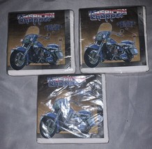 Lot Of 3 American Chopper Beverage Napkins 16 Per Pk Party Supplies Motorcycles - £6.85 GBP