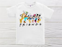 Mickey and Friends | Friends Themed Shirt | Unisex Mickey and friends t-shirt - £12.82 GBP