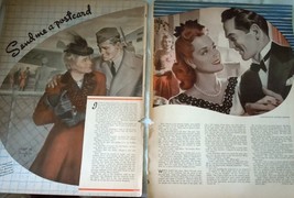 Send Me A Postcard Collier Story Advertising Print Ad Art 1948 - $8.16 CAD