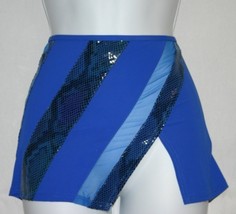 Gottex Gold NWT Royal Blue Swimsuit Bathing Suit Coverup Skirt sz L - $79.88