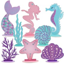 Mermaid Party Decorations Glitter Mermaid Table Centerpiece For Birthday Party U - £25.69 GBP