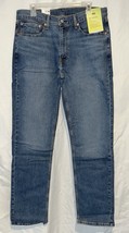 Levis 514 Mens Jeans 34 Medium Blue Straight Leg Pants 34x34 Stretch NEW... - £22.04 GBP