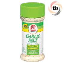 12x Shaker Lawry&#39;s Garlic Salt With Parsley Seasoning | 25% Less Sodium | 5.62oz - £36.40 GBP