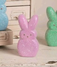 Peeps Purple Bunny 6&quot; | Bethany Lowe Easter Resin Figurine - £18.78 GBP