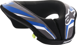 New Alpinestars Sequence Youth Neck Roll Support Black Anthracite Blue S... - $51.95