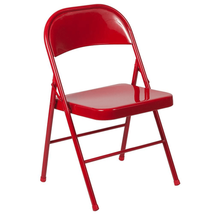 HERCULES Series Double Braced Red Metal Folding Chair for Events - $1,130.87 MXN