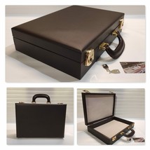 Briefcase Coins&amp;more IN PU (Head Of Mosto ), Inside IN Velvet Italy - £122.65 GBP