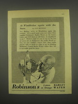 1949 Robinson&#39;s Barley Water Ad - At Wimbledon again with the stars - £14.25 GBP