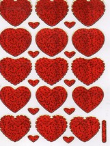A006 Heart Love Kids Kindergarten Sticker Decal Size 13x10 cm / 5x4 inch Glitter - £2.00 GBP