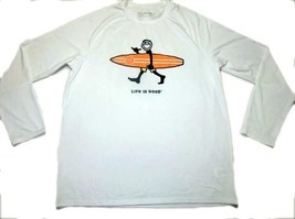 Life Is Good Large Long Sleeve Sunshirt UPF 50+ Surfer Design - $380.79 MXN