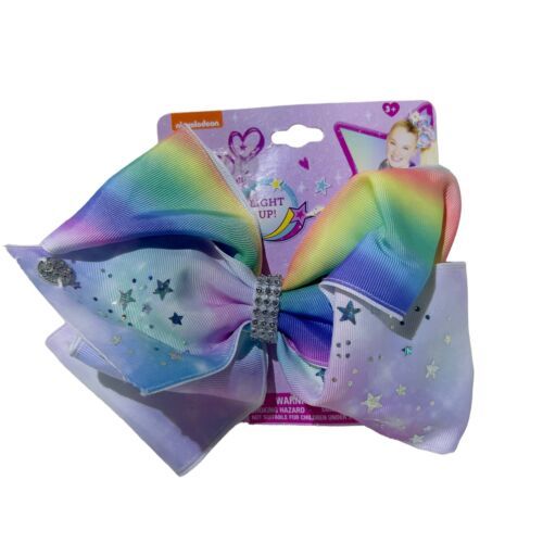 Primary image for Nickelodeon Jojo Siwa Live Your Dream Rainbow Star Multicolor Light Up Hairbow