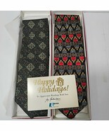 Vtg Pure Silk Ties Lot Of 2 Pierre Balmain &amp; Bruno Piattelli New 100% silk - €21,35 EUR