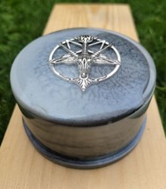 Handmade Epoxy Resin Jewellery Box Baphomet Pentagram Witch Gothic Wicca... - £19.59 GBP