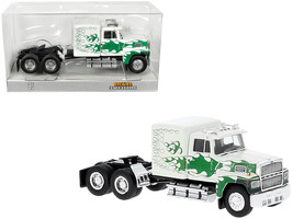 1978 Ford LTL 9000 Truck Tractor 1/87 HO Scale Model Car White w Green Flames - £32.39 GBP