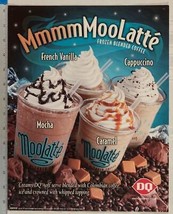 Dairy Queen Affiche Moolatte Frozen Café 11x14 dq2 - £117.79 GBP