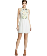French Connection Women&#39;s Formal Cocktail Party Dress Size 2 White Beade... - $103.71