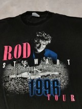 Vintage 90s Rod Stewart Tour Shirt 1996 Concert T Shirt XL In The Round ... - $73.50