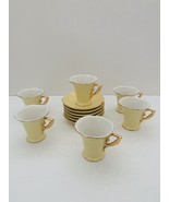 Casati Fine Porcelain Aramco Imports Expresso Yellow Cup and Saucer *Set... - £91.32 GBP