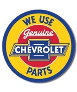 Chevrolet Chevy Logo Genuine Parts Round Retro Vintage Wall Decor Metal ... - £12.45 GBP