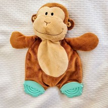 Koala Baby Brown Tan Monkey Stuffed Plush Monkey Rattle Teether Teething... - £31.13 GBP