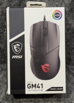 MSI CLUTCH GM41 LIGHTWEIGHT Gaming Mouse RGB Mystic Light 6 Programmable... - $14.99