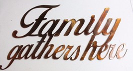 Family gathers here Metal Wall Decor/Accents - 18&quot;x 11 1/2&quot; - £25.99 GBP