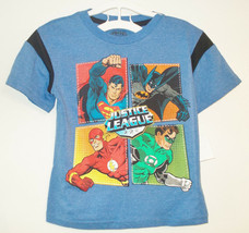 DC Comics Justice League Boys T-Shirt Superman Size Medium 5-6 or Large 7 NWT - £7.18 GBP