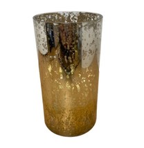 Midwest-CBK Glass Gold and Silver Waxless Candle NOB - £14.66 GBP