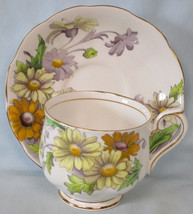 Royal Albert Flower of the Month Hampton Shaped Cup &amp; Saucer #4 Daisy - £19.77 GBP