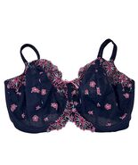 Panache Ariza Superbra #5051 34JJ Navy Blue Embroidered Floral Underwire... - €23,08 EUR