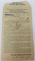 The Singer Manufacturing Co. Receipt Payment Envelope 1903  - $15.15