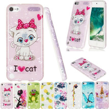 For iPod Touch 5/6/7th Gen New Patterned Soft Rubber Shockproof Back Cas... - $46.24