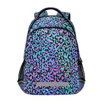 Students Backpack Boy Girl School Bookbag,Fashion Color Leopard Print Waterproof - £51.03 GBP