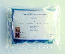 200g. Copper(II) acetate monohydrate - 99% pure p.a. powder 6046-93-1 - $31.70