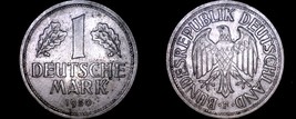 1950-F German 1 Mark World Coin - Germany - $19.99