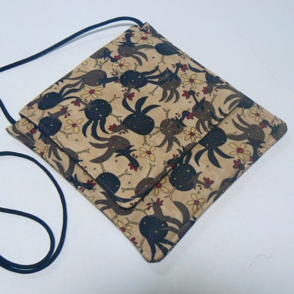Primary image for Small Square Purse w/ Funky Chickens Print (BN-PUR601)
