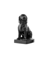 Prinz Black Ceramic Puppy Dog Statue Retriever Spaniel 6&quot; H - $18.79
