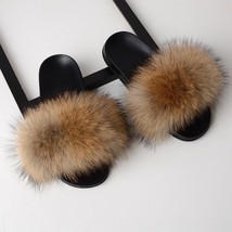 SARSALLYA Slippers Women Slides Home Furry Flat Sandals Female Cute Fluffy House - £23.58 GBP
