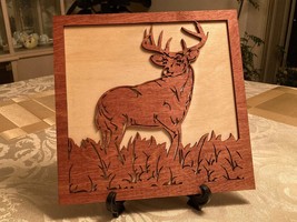 cBrand New Layered Wooden Laser Art - Blacktail Buck - FREE SHIPPING - £19.83 GBP