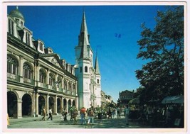 Postcard Jackson Square French Quarter New Orleans Louisiana - £2.21 GBP