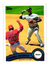 2011 Topps Baseball Card 217 Yunel Escobar Toronto Blue Jays Shortstop - £2.35 GBP