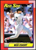 Boston Red Sox Nick Esasky 1990 Topps Baseball Card #206 nr mt - $0.50