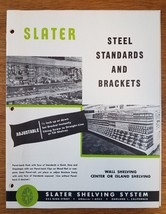 Vintage 1950s SLater Shelving System Standards &amp; Brackets Catalog and Pr... - $14.47