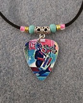 Ghost Nameless Ghoulette Aluminum Guitar Pick Necklace Cotton Candy Color - £11.21 GBP